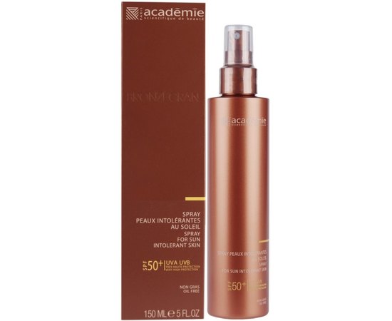 Academie Bronzecran Body Spray Сонцезахисний спрей для чутливої шкіри SPF 50, 150 мл, фото _ab__is.image_number.default