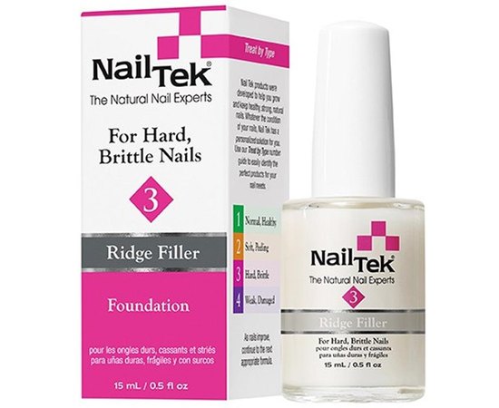Укрепляющее средство для выравнивания поверхности ногтей Nail Tek Foundation III, 15 ml