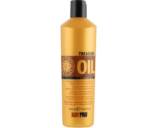 Kay Pro Hair Care Treasure Oil Hydration And Shine Shampoo Зволожуючий шампунь, 350 мл, фото 
