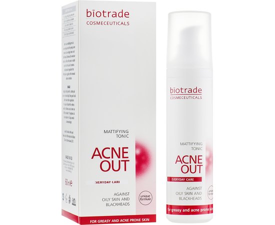 Biotrade Acne Out Mattifying Tonic Тонік зволожуючий проти вугрового висипання, 60 мл, фото _ab__is.image_number.default