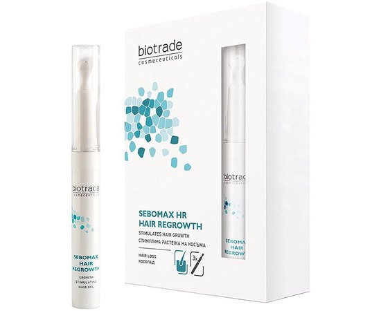 Biotrade Seвomax Hair Regrowth Гель для стимуляции роста волос, 3*8,5 мл, изображение 2