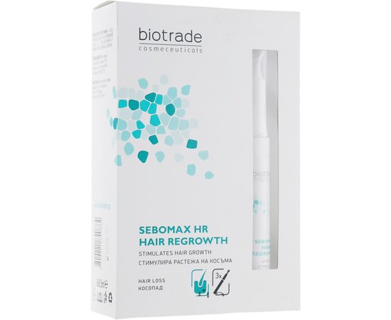 Biotrade Seвomax Hair Regrowth Гель для стимуляции роста волос, 3*8,5 мл, изображение 3