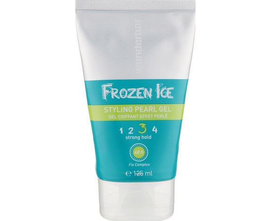 Гель сильной фиксации с перламутровым блеском Wunderbar Frozen Ice, 125 ml