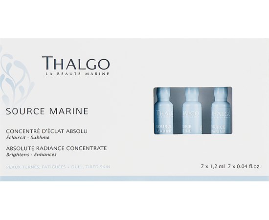Концентрат Абсолютное Сияние Thalgo Absolute Radiance Concentrate, 7x1,2 ml, изображение 2 Концентрат Абсолютное Сияние Thalgo Absolute Radiance Concentrate, 7x1,2 ml, изображение 2