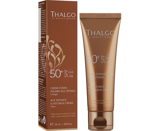 Крем антивозрастной солнцезащитный SPF50+ Thalgo Age Defence Sun Screen Cream, 50 ml, изображение 2