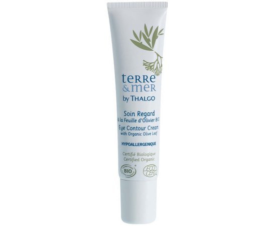 Thalgo Terre & Mer Eye Contour Cream Крем для контуру очей з екстрактом листя органічної оливи, 15 мл, фото 