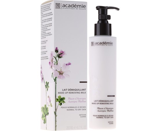 Молочко для умывания и демакияжа Овернская мальва Academie Aromatherapie Lait dEmaquillant, 200 ml, изображение 2