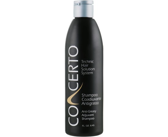 Шампунь лечебный для жирных волос Concerto Anti-Greasy Adjuvant Shampoo, 250 ml