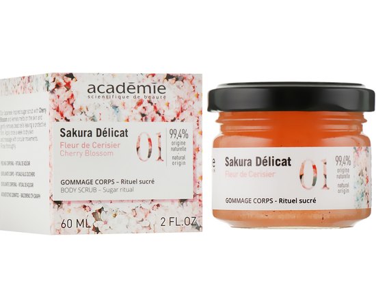 Academie Body Scrub Sugar Ritual Скраб для тіла Цукровий сироп, 60 мл, фото _ab__is.image_number.default