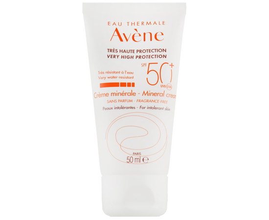 Avene Sun Very High Protection Minerale Cream SPF 50+ Сонцезахисний крем з мінерльним екраном, 50 мл, фото 