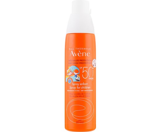 Avene Sun Very High Protection Spray For Children SPF 50+ Сонцезахисний спрей для дітей, 200мл, фото 