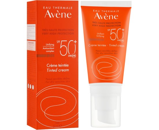 Avene Sun Very High Protection Tinted Cream SPF 50 Сонцезахисний тональний крем, 50 мл, фото _ab__is.image_number.default