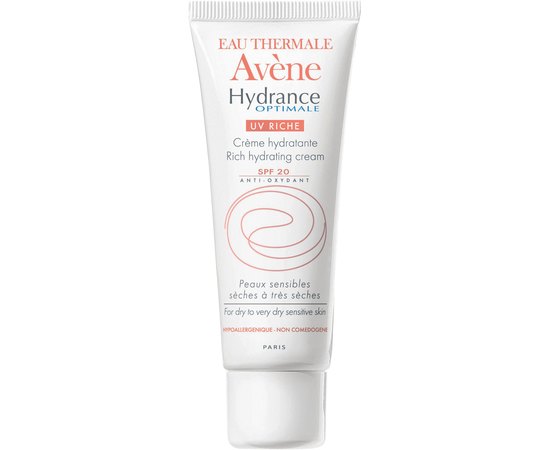 Avene Hydrance Riche Cream Увлажняющий крем для сухой кожи, 40 мл, фото 