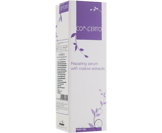 Восстанавливающая сыворотка с экстрактом мальвы Concerto Repairing Serum With Mallow Extracts, 100 ml, изображение 3