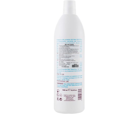 Бальзам-кондиціонер Молочні протеїни Baxter Milk's Protein Conditioner 1000 ml, фото _ab__is.image_number.default