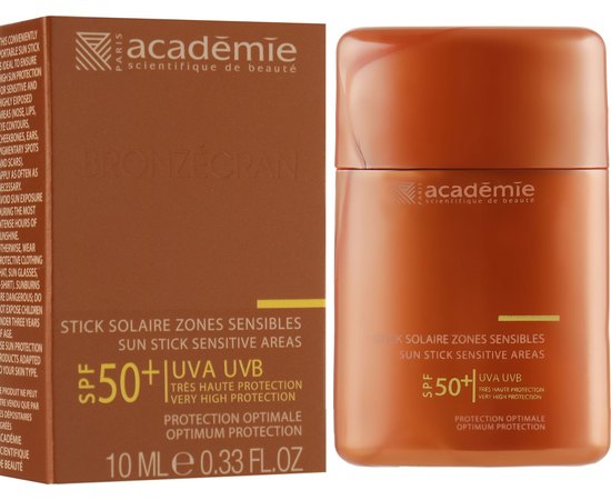 Academie Sun Stick Sensitive Areas Захисний олівець для чутливих зон SPF50 +, 10 мл, фото _ab__is.image_number.default