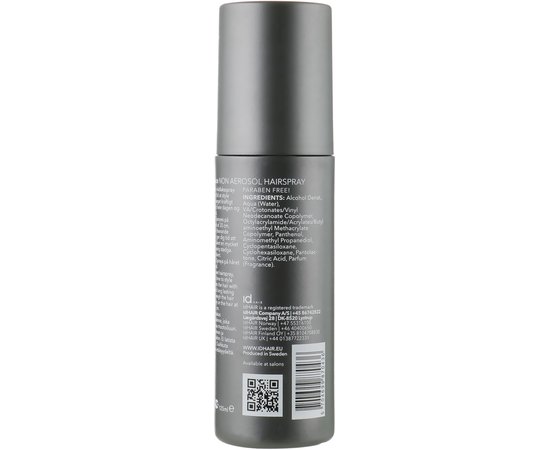Безаэрозольный лак для волос сильной фиксации id Hair Titanium Holdit Non Aerosol Hairspray, 125 ml, изображение 2