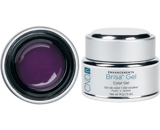 Цветной гель фиолетовый непрозрачный CND Brisa Purple Opaque Color, 14 g