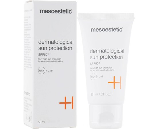 Дерматологический крем для защиты от солнца SPF50+ Mesoestetic Dermatological sun protection, 50 ml, изображение 2