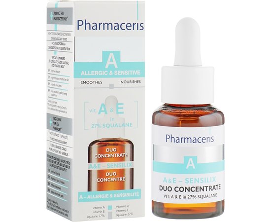 Pharmaceris А E-Sensilix Duo Koncentrat Подвійний концентрат з вітамінами А І Е, 30 мл, фото _ab__is.image_number.default