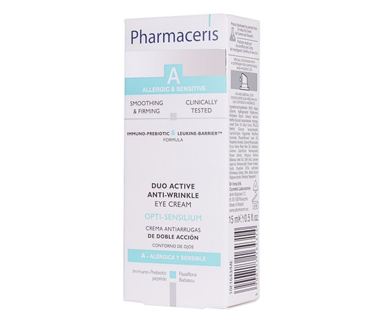 Двухактивный крем от морщин для кожи вокруг глаз Pharmaceris A Opti-Sensilium, 15 ml, изображение 3