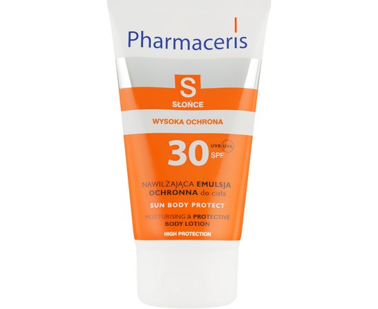 Pharmaceris S Sun Body Protective Sun Lotion for the Body SPF 30 Зволожуюча сонцезахисна емульсія для тіла, 150 мл, фото 