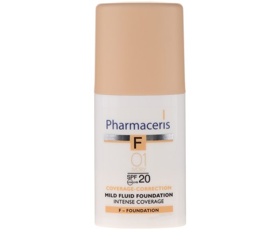Pharmaceris F Coverage-Correction Mild Fluid Fondation Інтенсивно маскує флюїд, 30мл, фото 