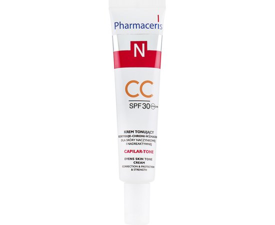 Крем для чувствительной кожи лица SPF30 Pharmaceris N Capilar-tone CC Cream, 40 ml