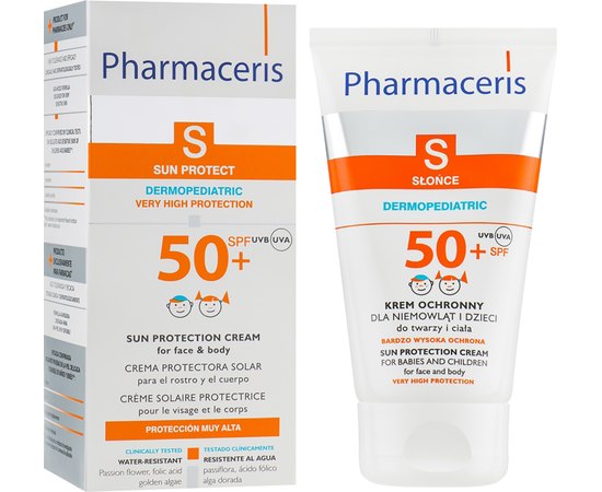 Крем для лица безопасный солнцезащитный с 1-го дня жизни SPF50 Pharmaceris S Safe Protective Face Cream From 1-st Day Of Life, 50 ml, изображение 2
