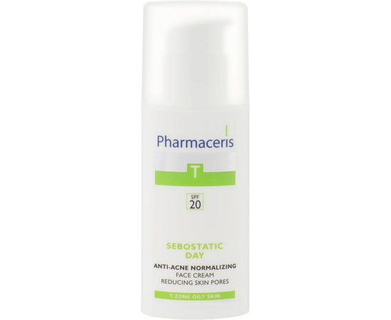 Pharmaceris T Sebostatic Anti-Acne Normalizing Face Cream SPF 20 Нормалізуючий матуючий крем проти акне, 50 мл, фото 