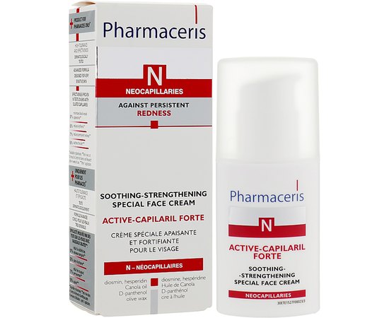 Крем снимающий раздражение кожи с укрепляющим эффектом Pharmaceris N Active-Capilaril Forte Cream, 30 ml, изображение 2