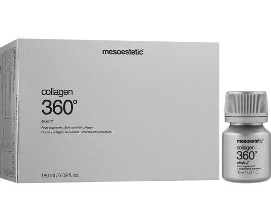 Нутрикосметический эликсир Коллаген 360° Mesoestetic Collagen 360° elixir, 6x30 ml, изображение 2