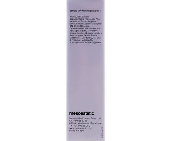 Осветляющая сыворотка Mesoestetic Ultimate W+ whitening essence, 30 ml, изображение 3 Осветляющая сыворотка Mesoestetic Ultimate W+ whitening essence, 30 ml, изображение 3