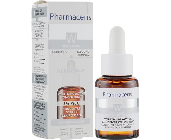 Pharmaceris W Albucin-C Отбеливающий активний концентрат 5% Вітаміну С, 30 мл, фото _ab__is.image_number.default