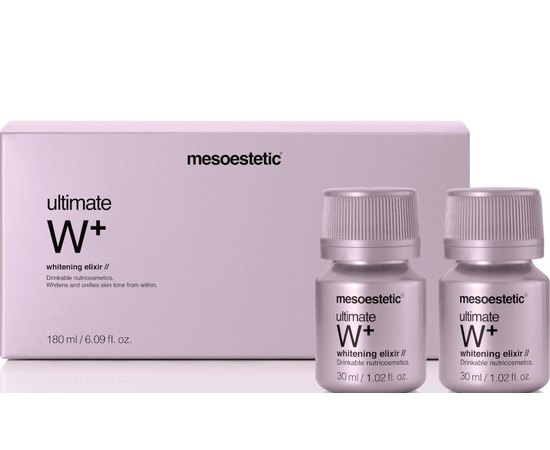 Питьевой эликсир осветляющий Mesoestetic Ultimate W+ whitening elixir, 6x30 ml, изображение 2
