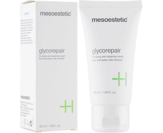 Гель-крем с гликолевой кислотой Mesoestetic Glycorepair, 50 ml, изображение 2 Гель-крем с гликолевой кислотой Mesoestetic Glycorepair, 50 ml, изображение 2