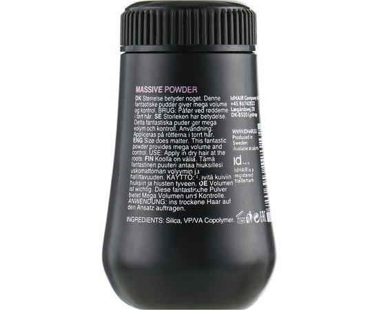 Пудра для прикорневого объема id Hair ME Massive Powder, 10 g, изображение 2