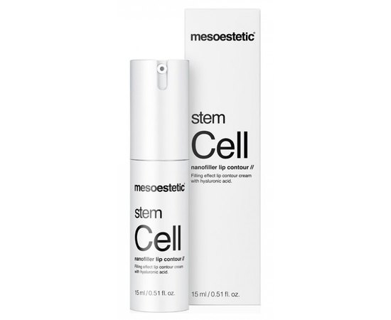 Регенерирующий крем-филлер для губ Mesoestetic Stem cell nanofiller lip contour, 15 ml, изображение 2