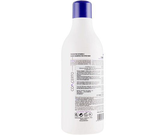 Шампунь после окрашивания с витамином С Concerto Vitamin C Based Shampoo, 1000 ml, изображение 2
