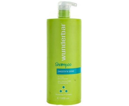 Шампунь Разглаживание и блеск для жестких и курчавых волос Wunderbar Smooth'n Shine Shampoo, изображение 3