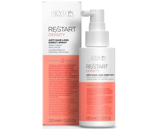 Спрей проти випадання волосся Revlon Professional Restart Density Anti-Hair Loss Direct Spray, 100 ml, фото 