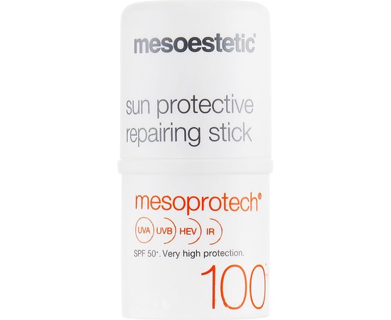 Стик восстанавливающий солнцезащитный для чувствительных зон SPF50+ Mesoestetic Mesoprotech Sun Protective Repairing Stick 100, 4.5 g, изображение 3