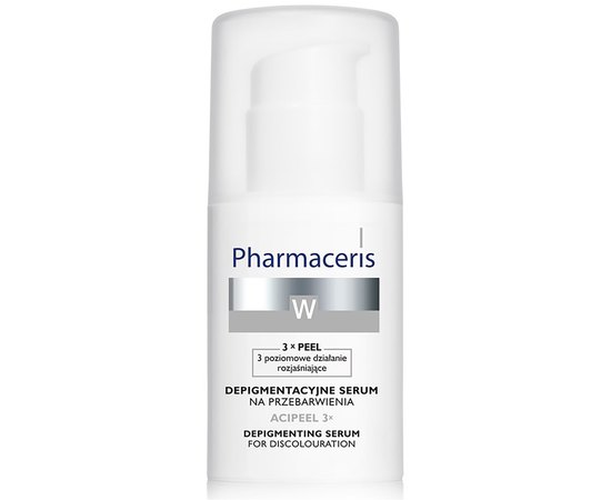 Pharmaceris W Acipeel 3x Лікувальна нічна сироватка для депігментації шкіри, 30 мл, фото 