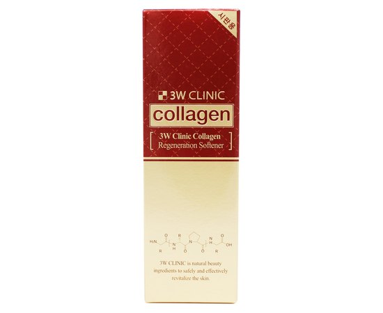 Восстанавливающий тонер для лица 3W Clinic Collagen Regeneration Softener с коллагеном, 150 мл, изображение 2