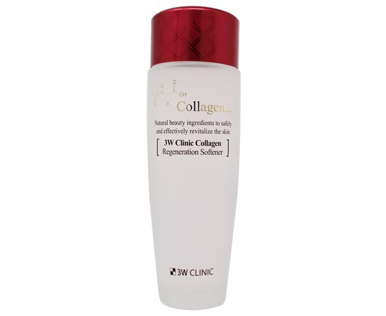 3W CLINIC Collagen Regeneration Softener Тонер з колагеном для догляду за шкірою віднолвл, 150 мл, фото 