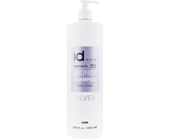 Шампунь для осветленных и блондированных волос id Hair Elements XCLS Silver Blonde Shampoo, изображение 3