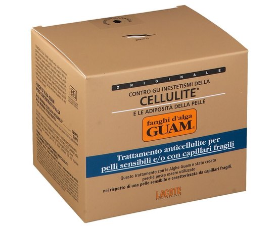 GUAM Pelli Sensibili e/o Capillari Fragili Антицелюлітна маска з морських водоростей для чутливої шкіри, 500 г, фото _ab__is.image_number.default