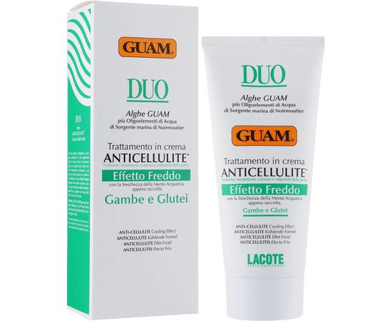 Антицеллюлитный крем с охлаждающим эффектом GUAM Duo Anticellulite Effetto Freddo, 200 ml, изображение 2 Антицеллюлитный крем с охлаждающим эффектом GUAM Duo Anticellulite Effetto Freddo, 200 ml, изображение 2