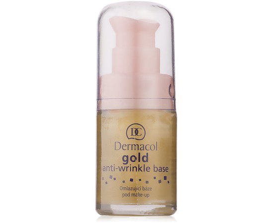 Dermacol Make-Up Base Gold Anti-Wrinkle - База під макіяж, що омолоджує з активним золотом, 15 мл, фото 