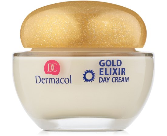 Dermacol Gold Elixir Rejuvenating Caviar Day Cream Денний крем з екстрактом ікри для інтенсивного омолодження, 50 мл, фото 